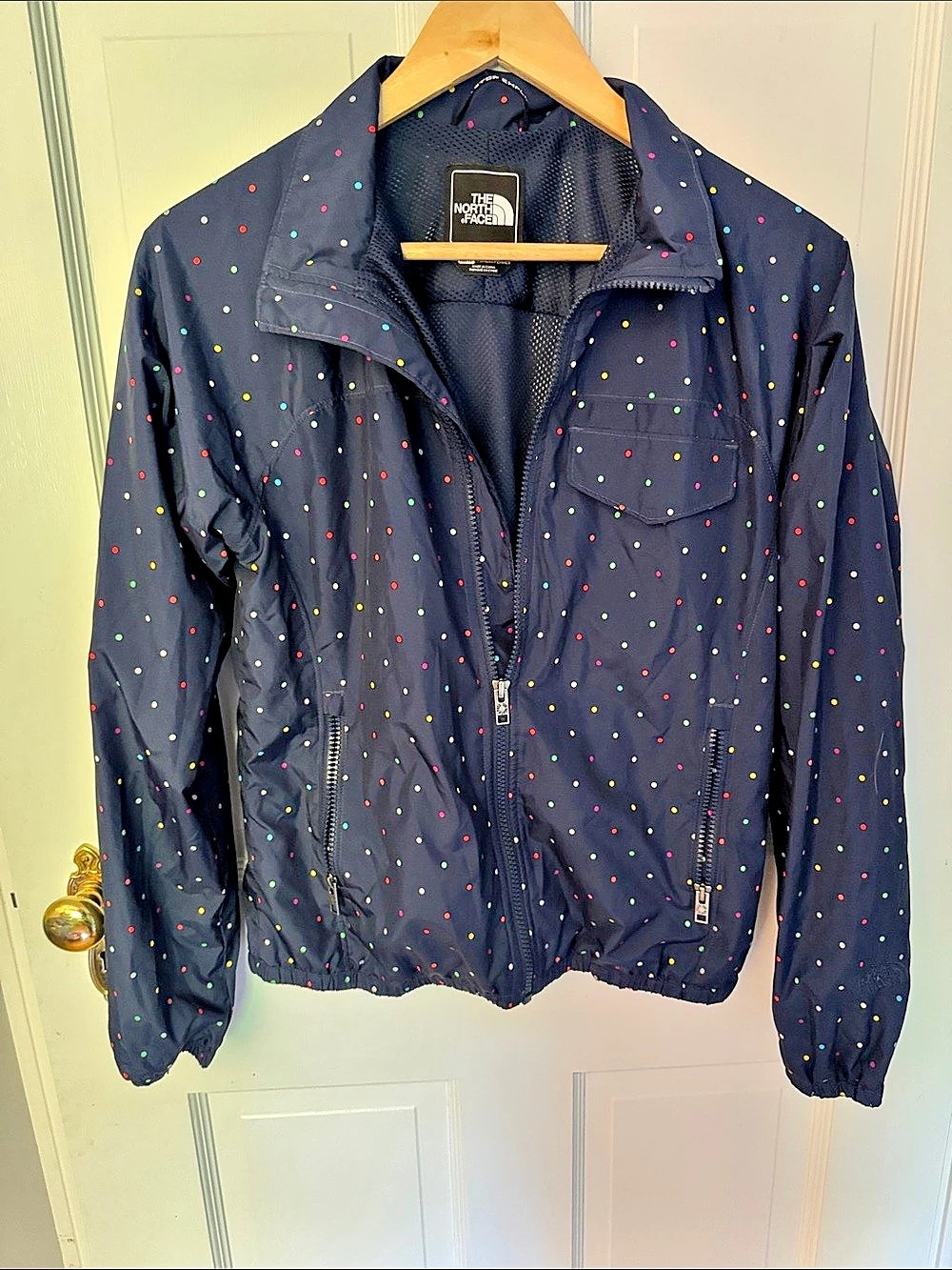 The North Face Polka Dot Windbreaker Jacket Women's XS